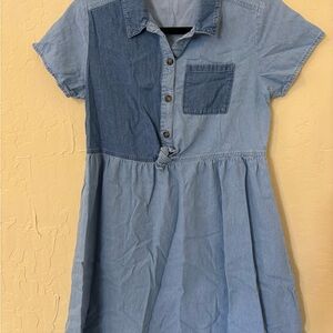 Stylish Blue Denim Kids Dress